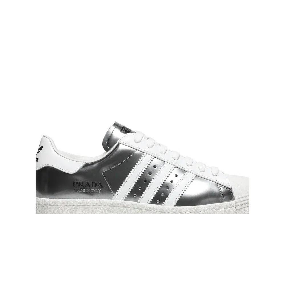 Кроссовки Prada x adidas Superstar 'Silver Metallic' 2
