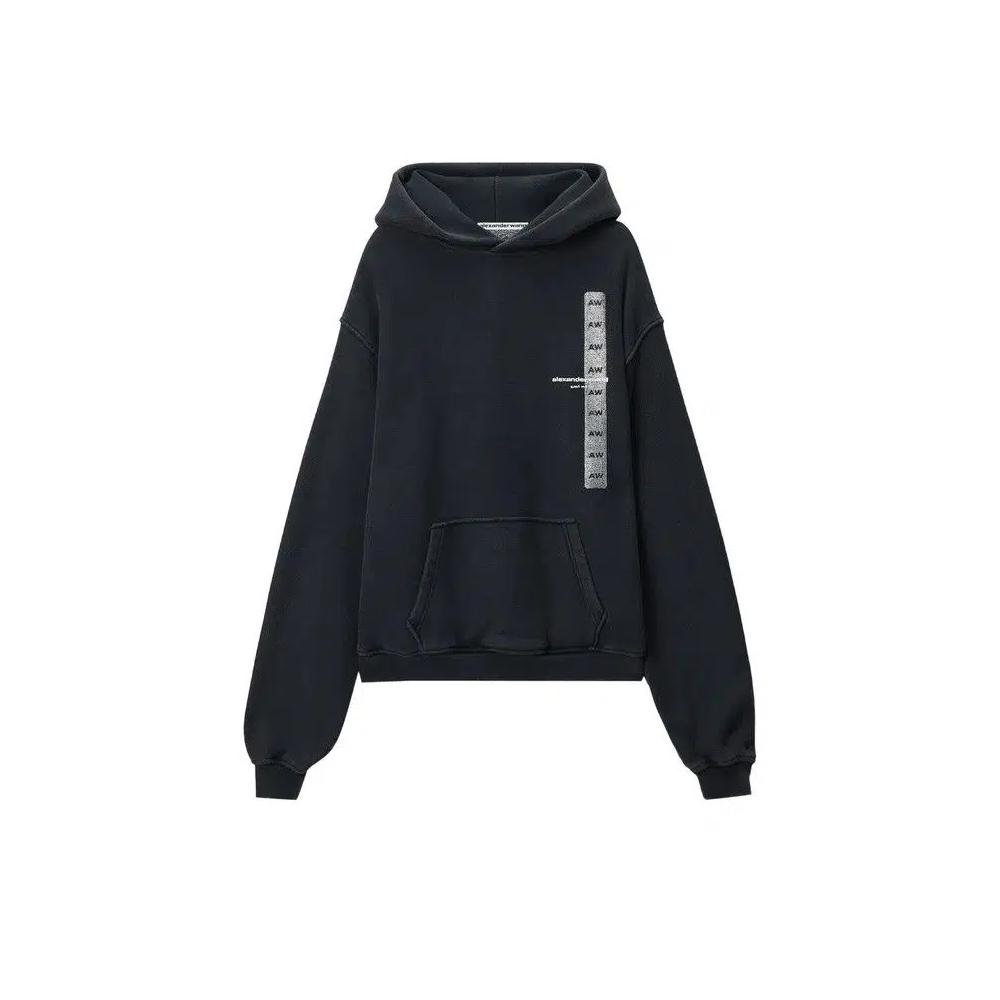 Худи Alexander Wang Flasher Graphic Hoodie «Черный» 1