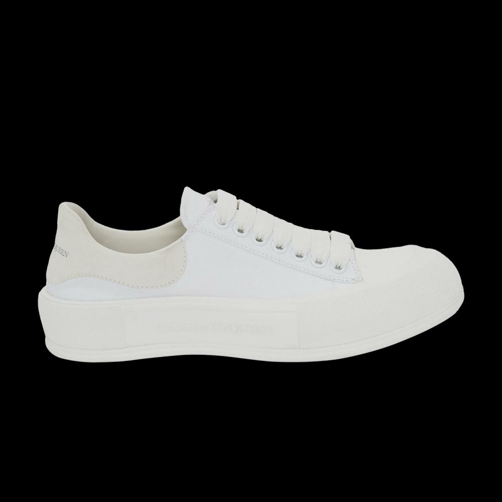 Кроссовки Alexander McQueen Deck Lace-Up Plimsoll 'White' 1