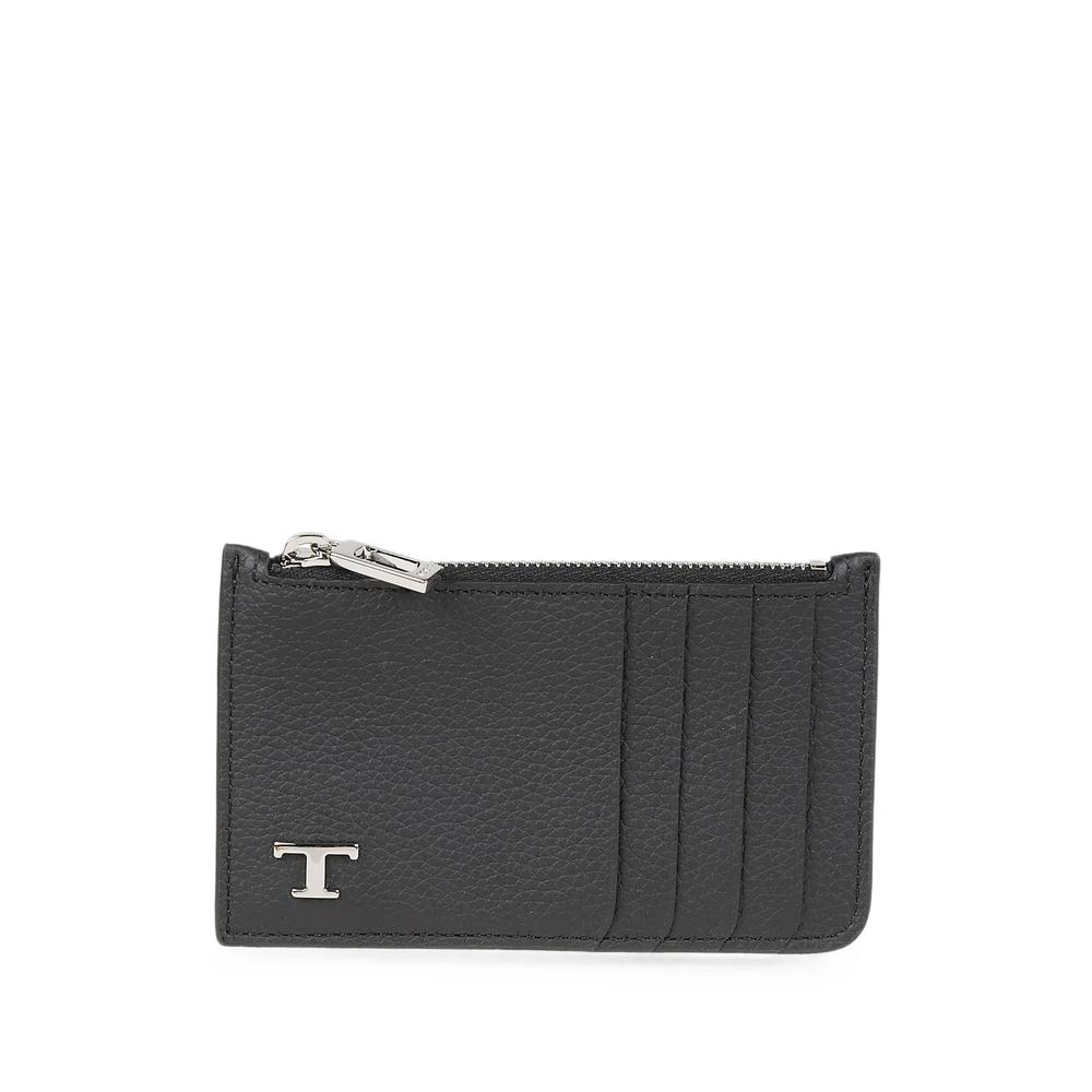 T Timeless grained leather cardholder 1