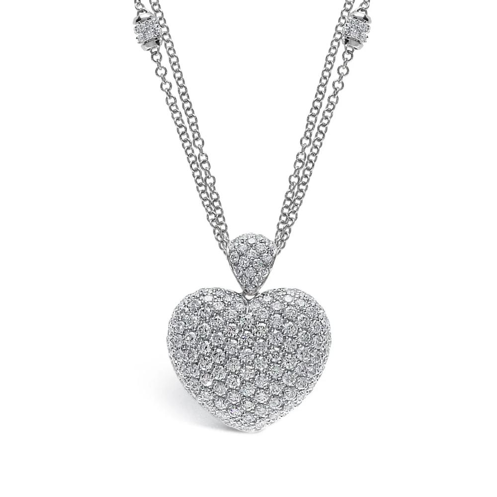 Колье Amore из белого золота с бриллиантами 1