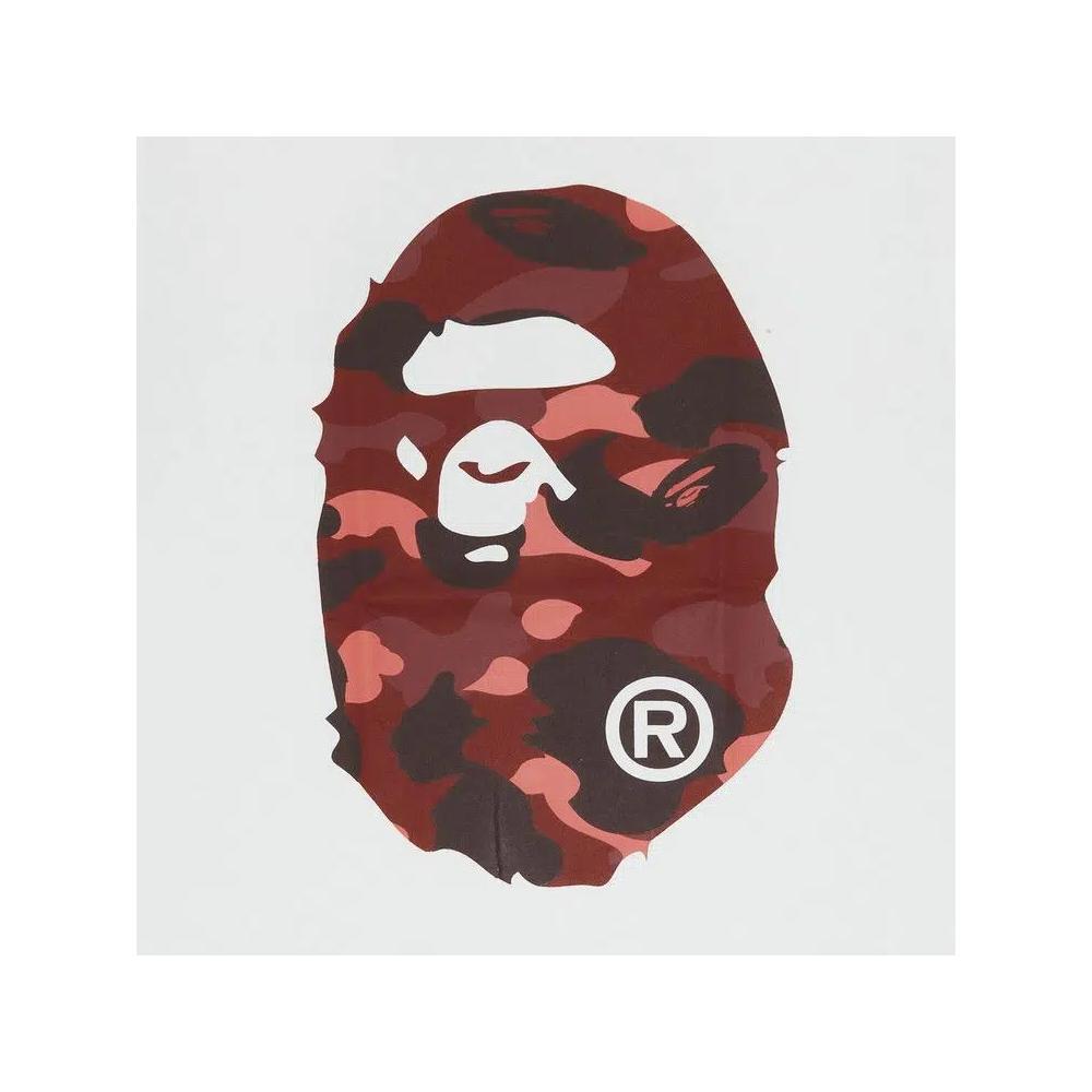 Футболки BAPE Color Camo Big Ape Head Tee 'White/Red' 3
