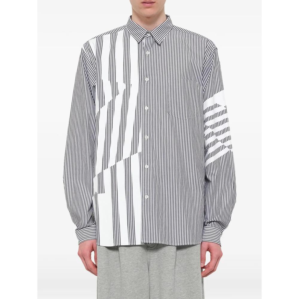 printed striped organic cotton shirt 4