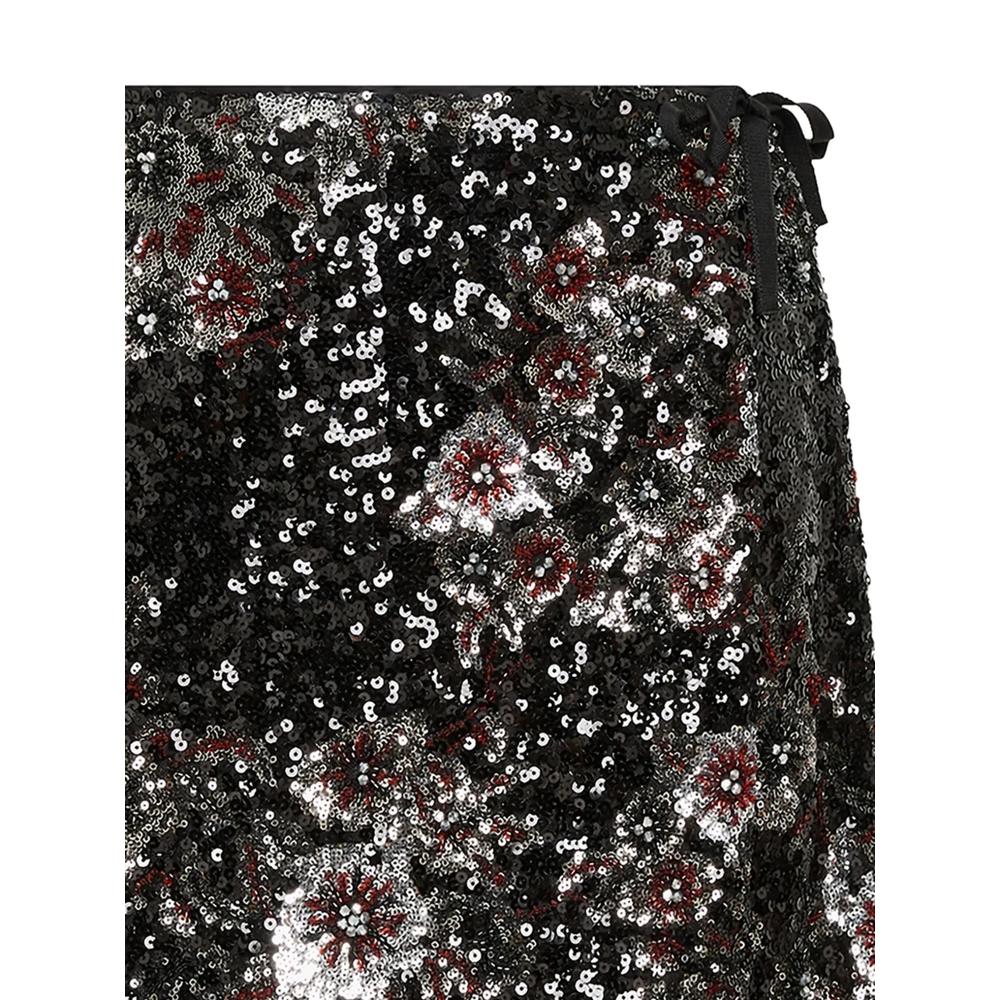 Юбка мини Sparkling Flowers с запахом 2