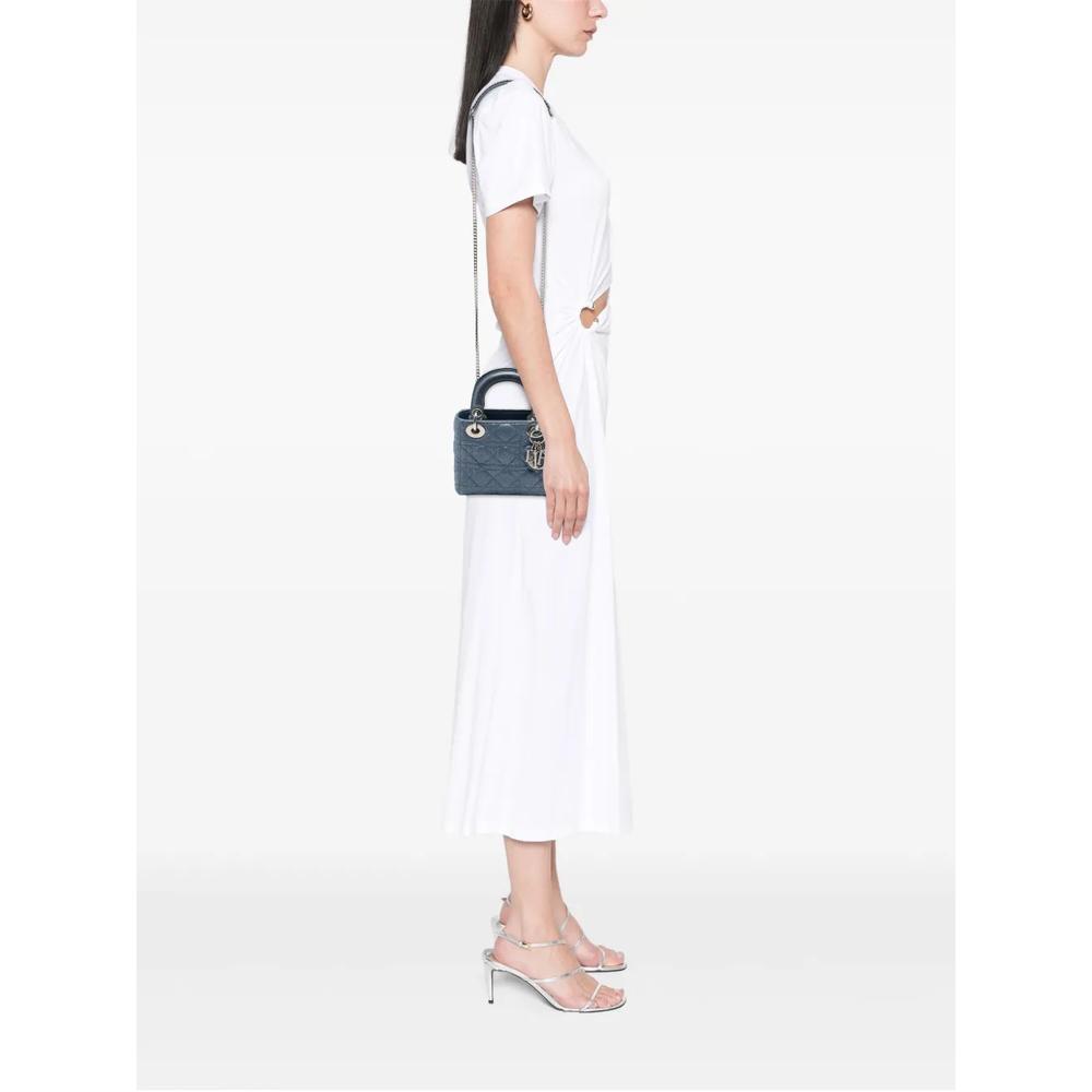 Сумка-сэтчел Mini Iridescent Lambskin Cannage Lady Dior (2015 год) 2