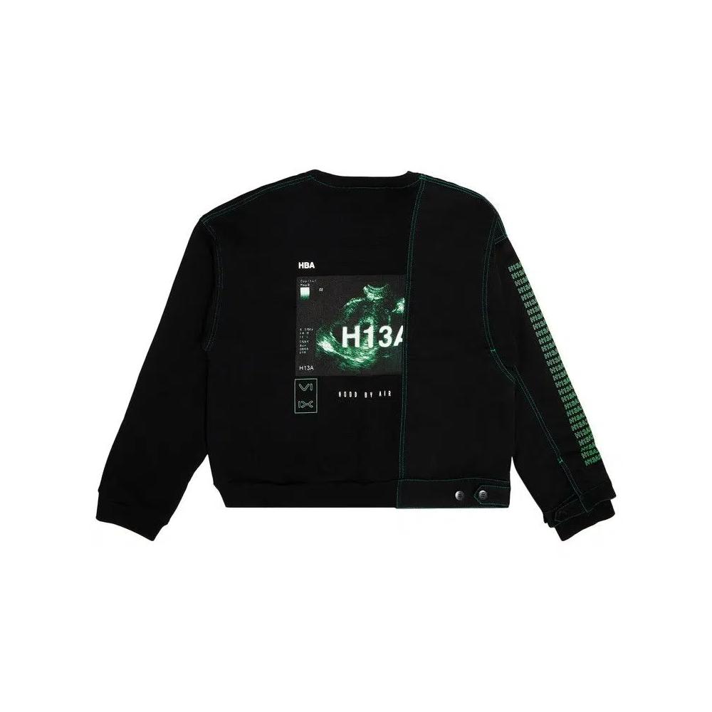 Свитшоты Hood By Air Panelled Sweatshirt 'Black' 2