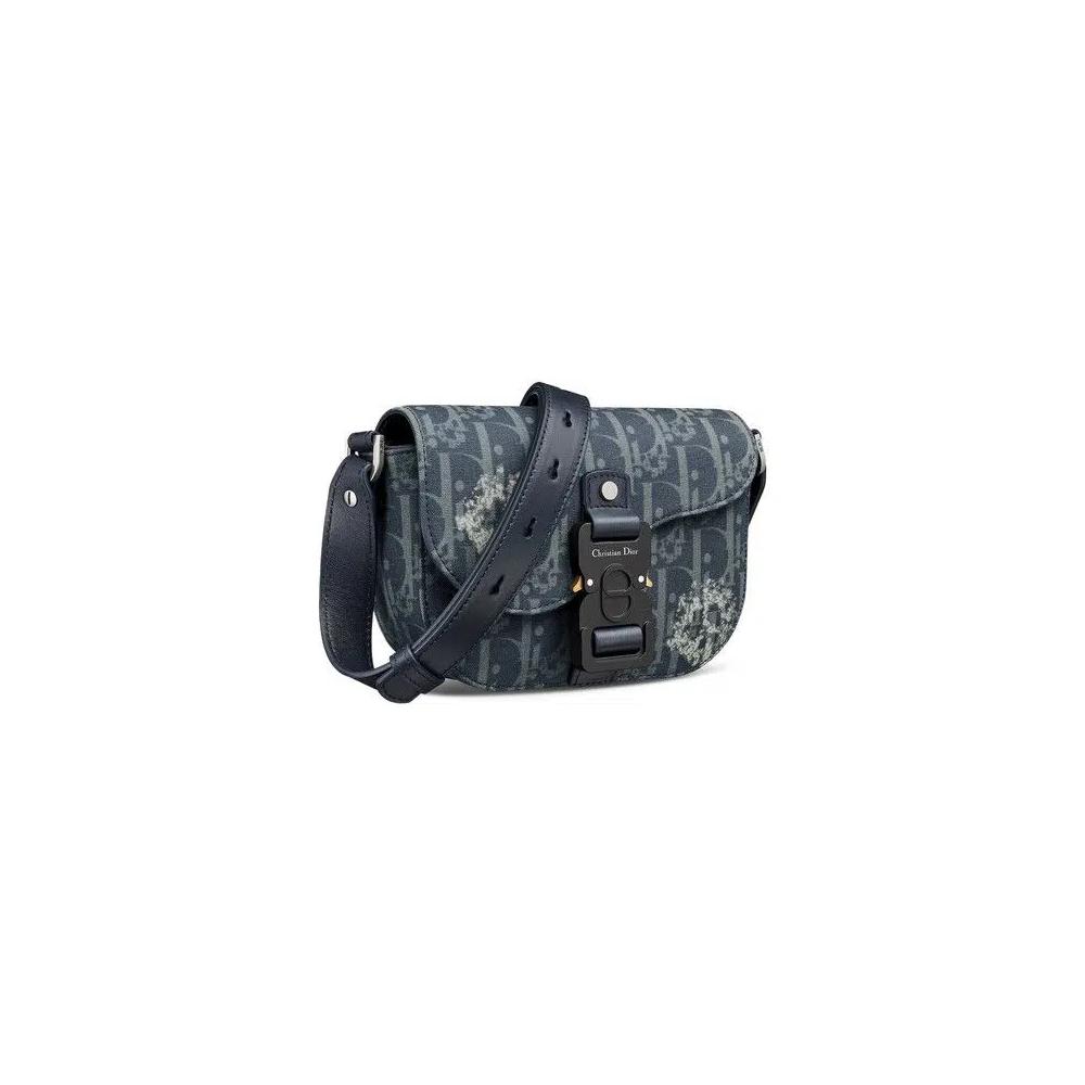 Косметички Dior x Denim Tears Saddle Pouch With Strap 'Blue' 3