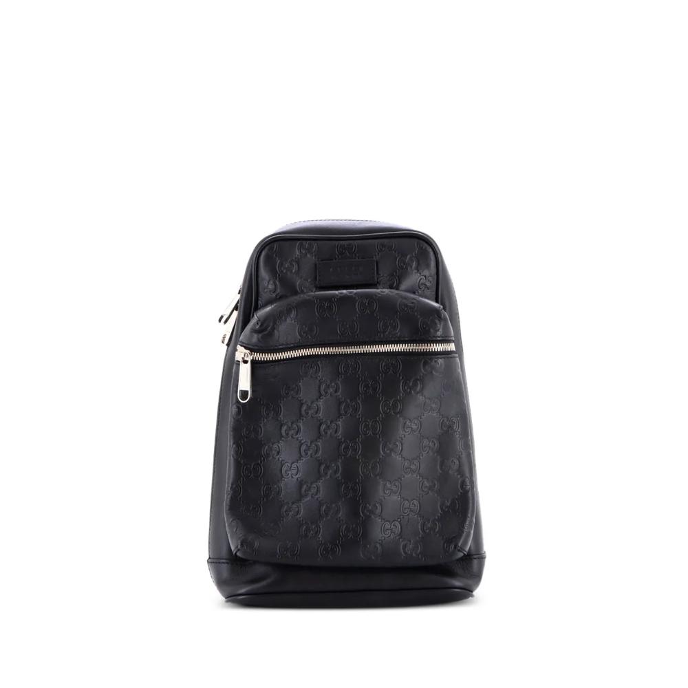Маленькая сумка через плечо Signature Slim Guccissima 1
