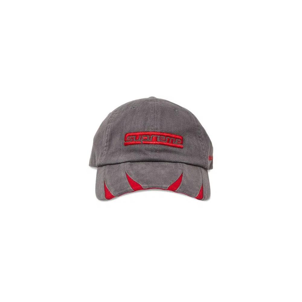 Кепки Supreme Jagged Visor 6-Panel 'Grey' 1