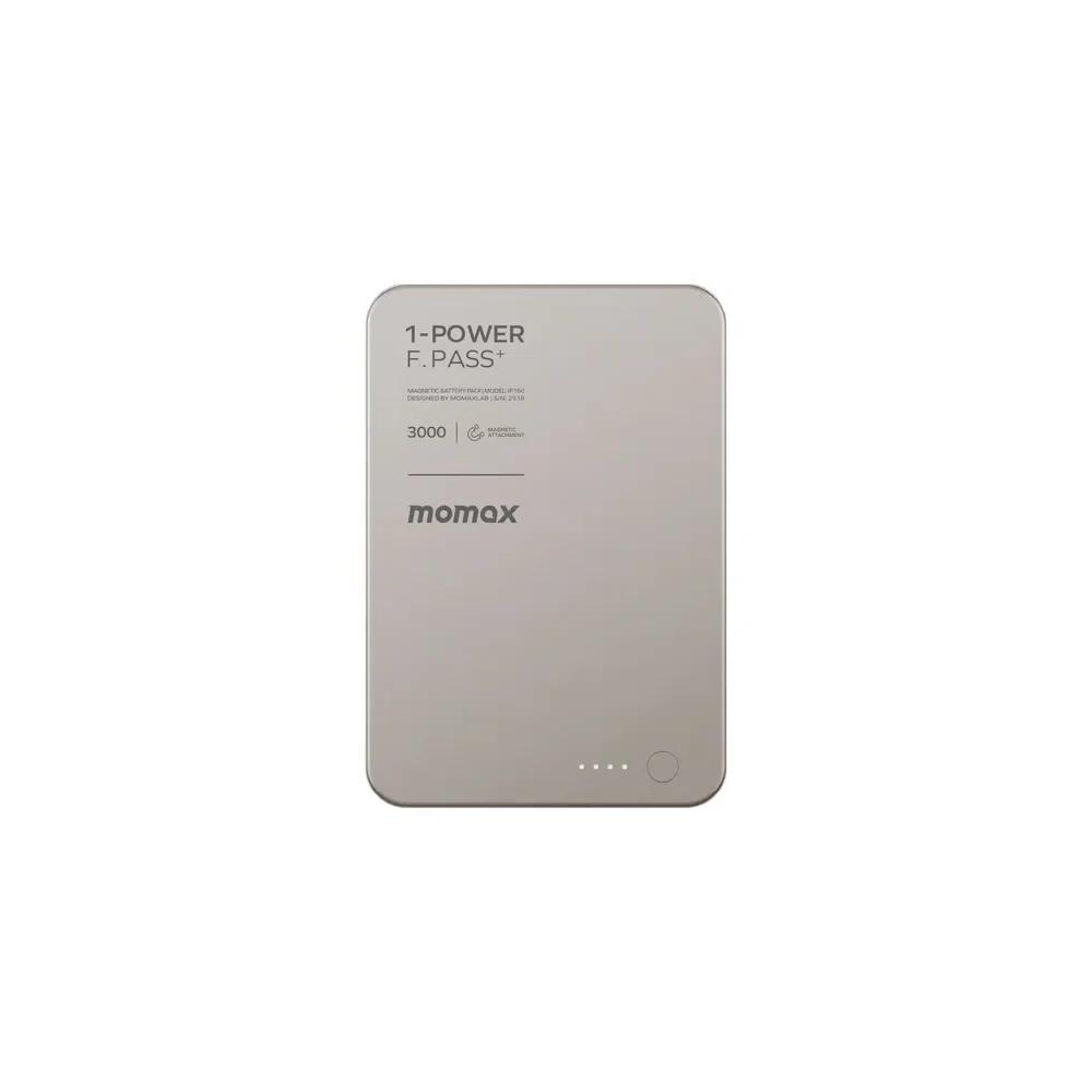 Momax 1-Power F.Pass+ 3000mAh магнитный power bank с кабелем - титан 6