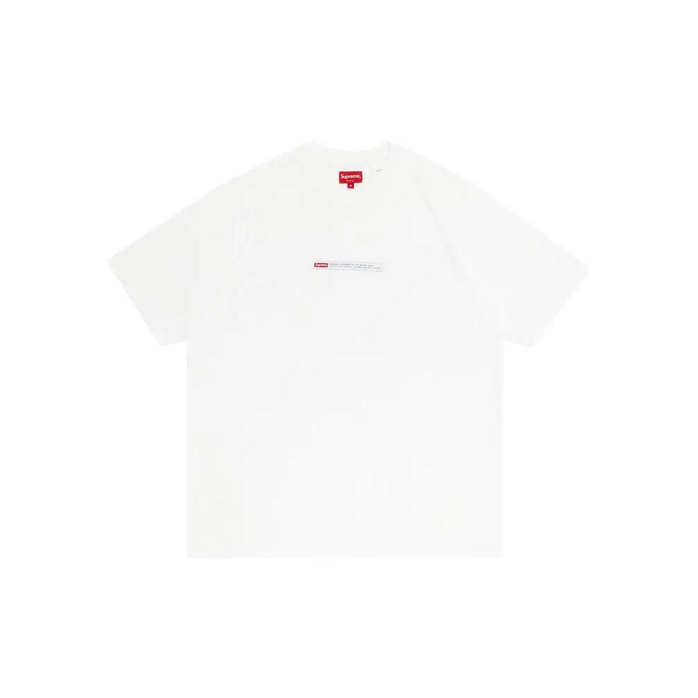 Футболки Supreme Property Label Short-Sleeve Top 'Белый' 1