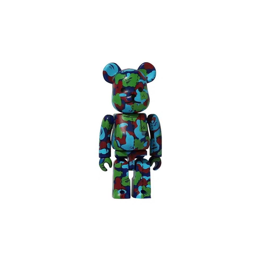 Фигурки BE@RBRICK x BAPE 28th Anniversary Camo #1 100% «Green/Red/Blue» 1