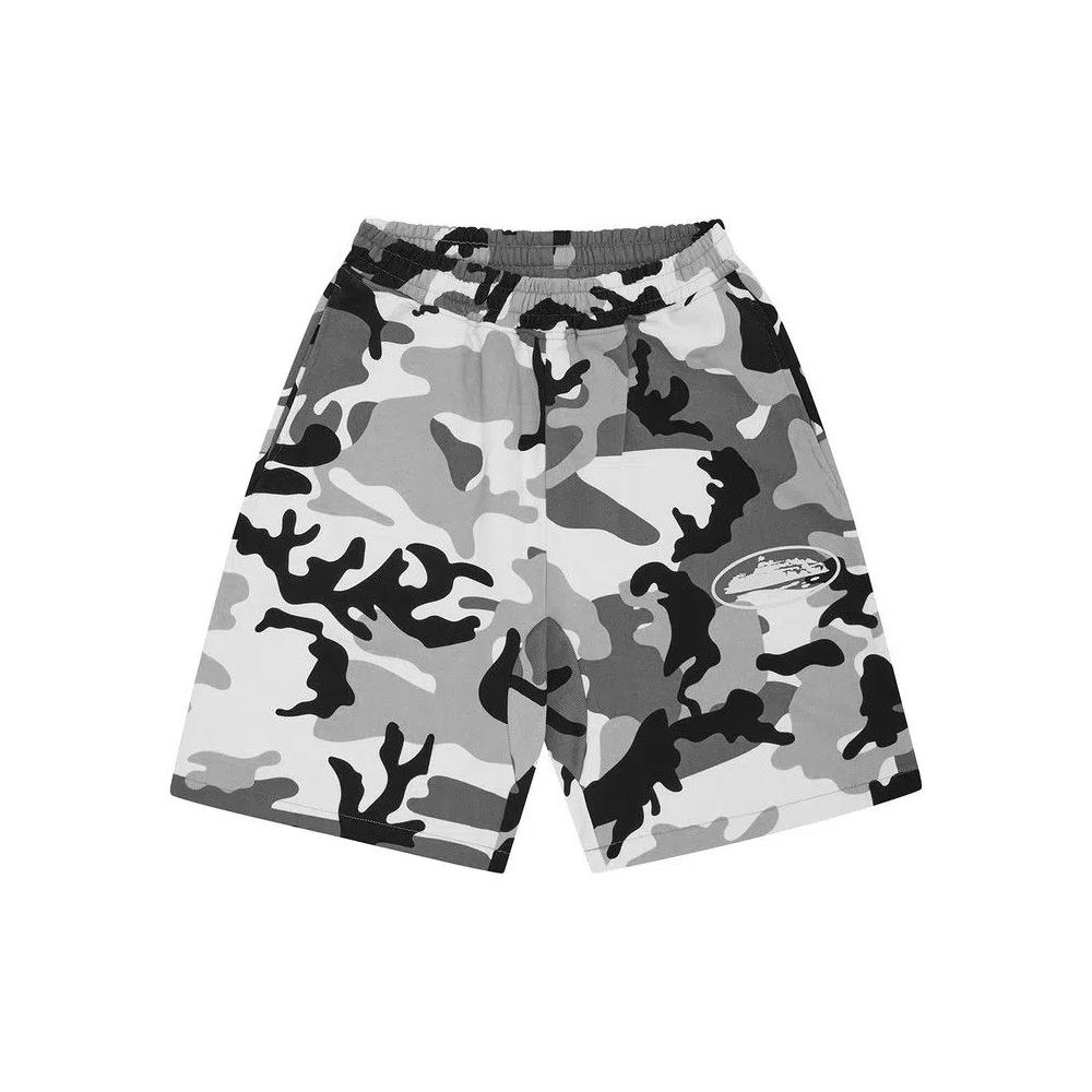 Шорты Corteiz Island Puff Print Sweatshort 'Arctic Camo' 1