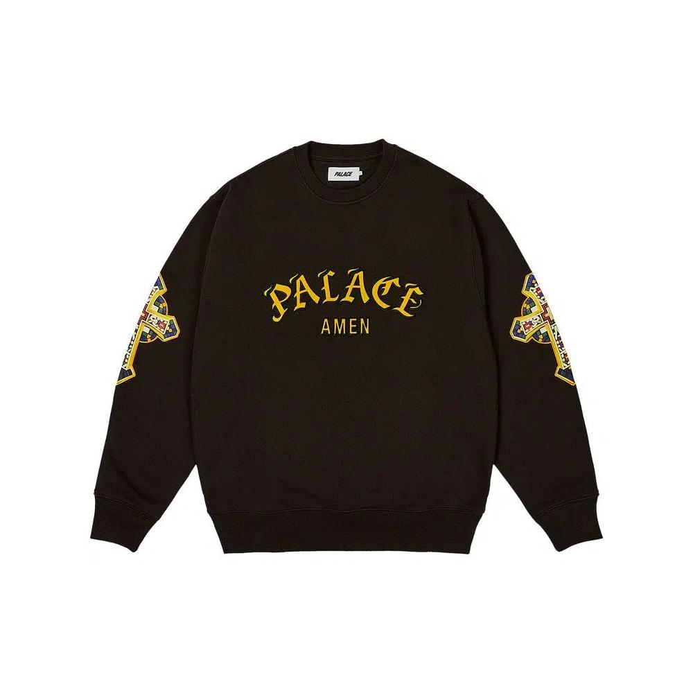 Свитера с круглым вырезом Palace Saints Crew 'Черный' 1