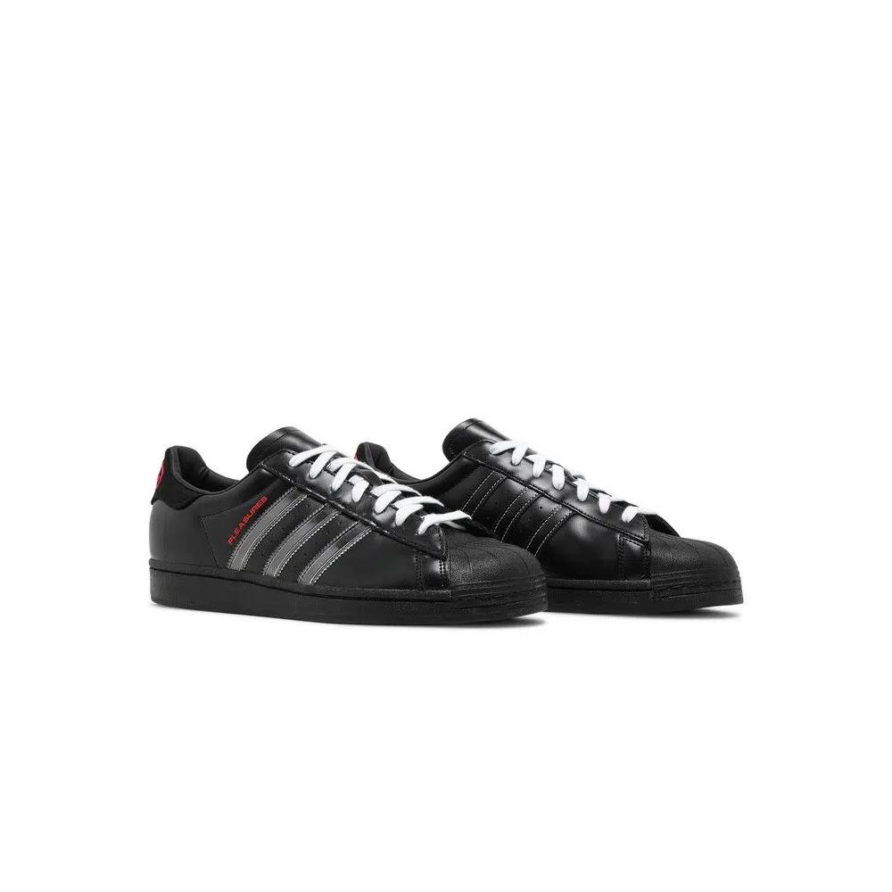 Кроссовки Pleasures x adidas Superstar 'Black' 8