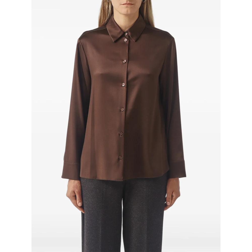 satin-finish button-up shirt 1