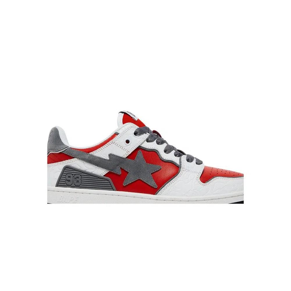Кроссовки BAPE Sk8 Sta 'White Red' 2