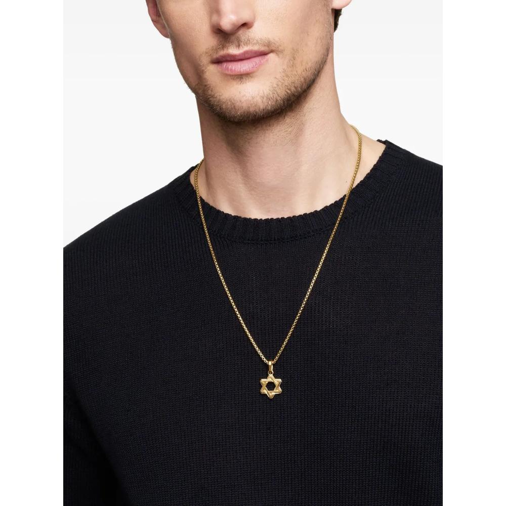 Подвеска Deco Star of David из желтого золота (24 мм) 2