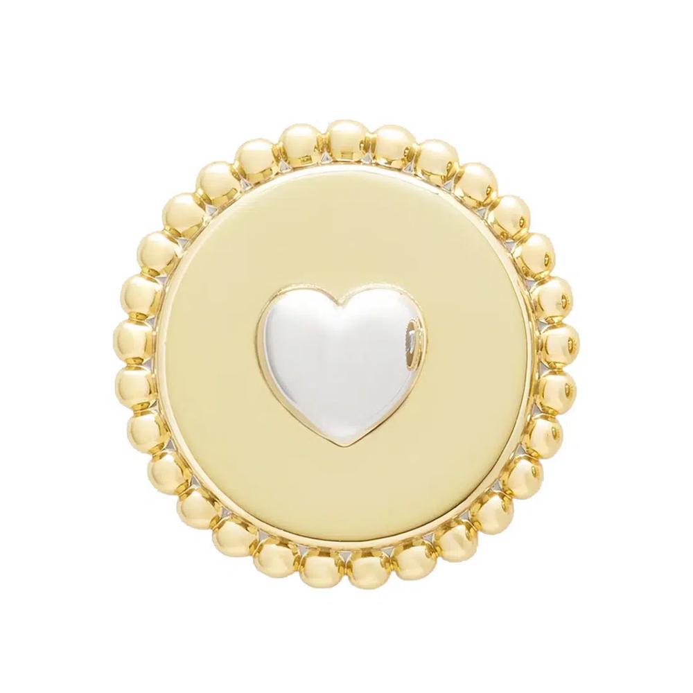 Серьги-гвоздики Heartful Studs в золотом/серебряном цвете kg152 3