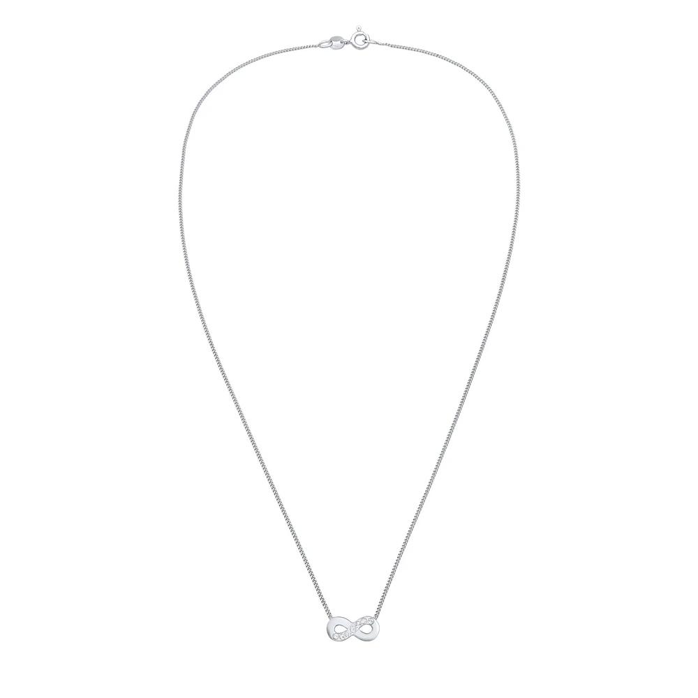 Колье с символом бесконечности, украшенное кристаллами Swarovski® 3