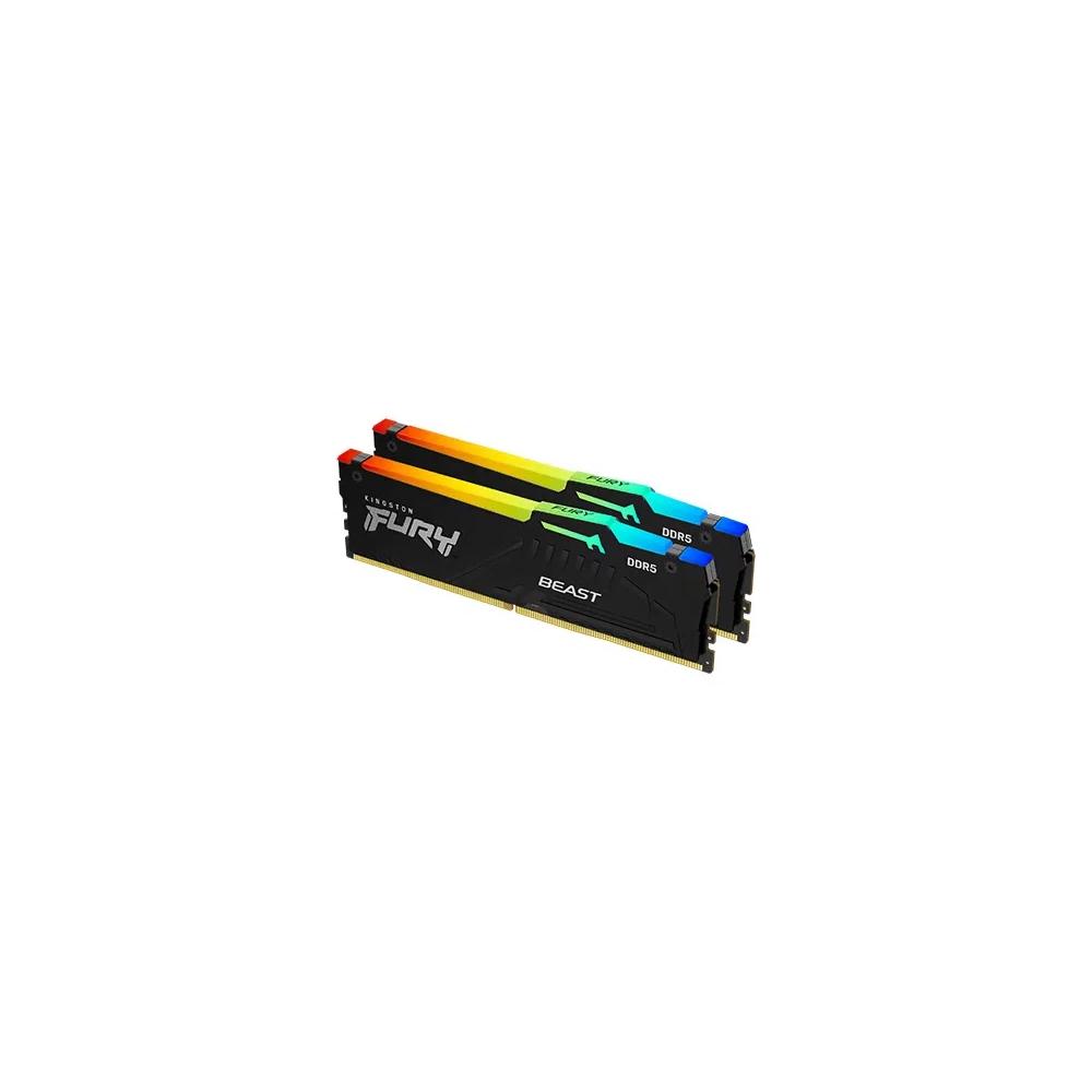 Kingston FURY Beast RGB DDR5 64GB Kit (2 x 32GB) 5600MHz CL36 1