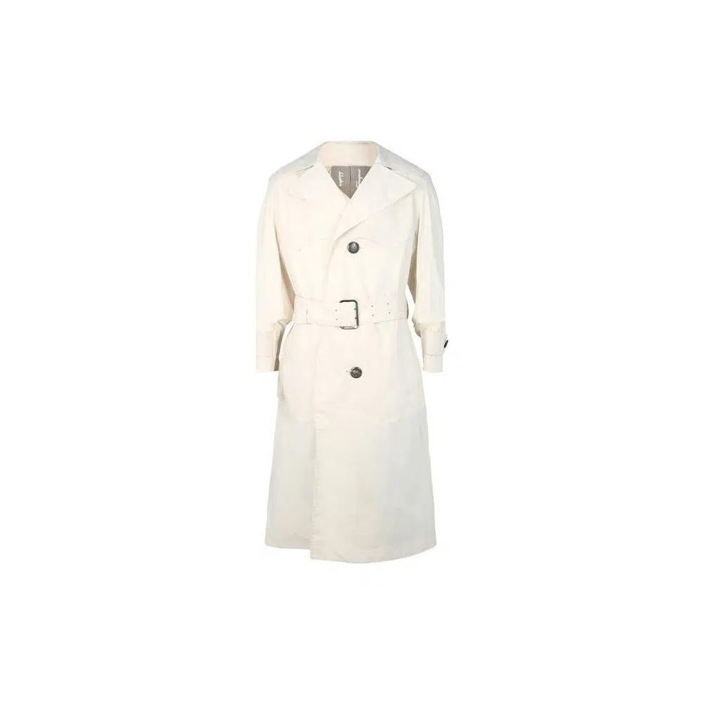 Тренчи Ferragamo Cotton Trench Coat 'Белый' 1