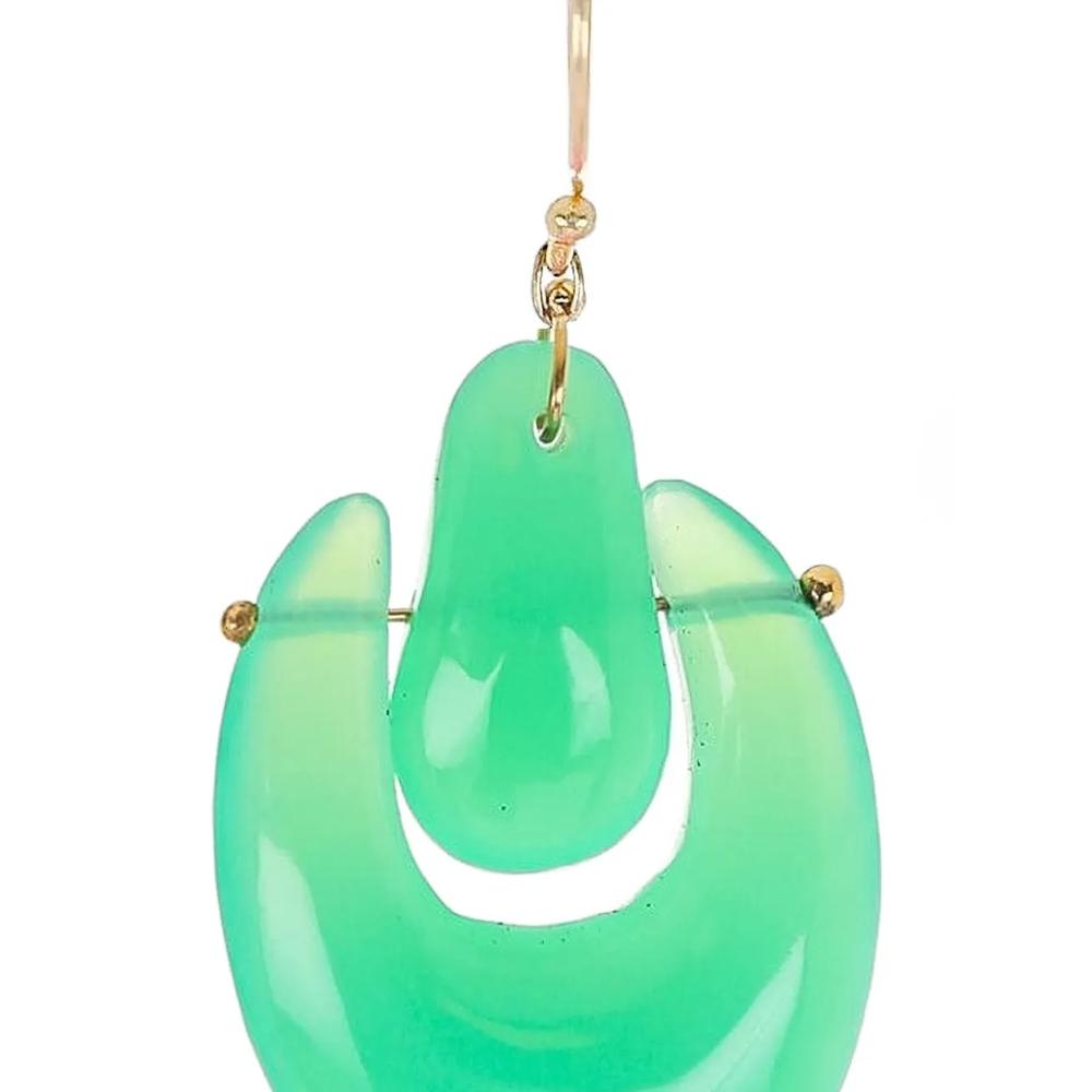 Серьги O'Keeffe из желтого золота 2