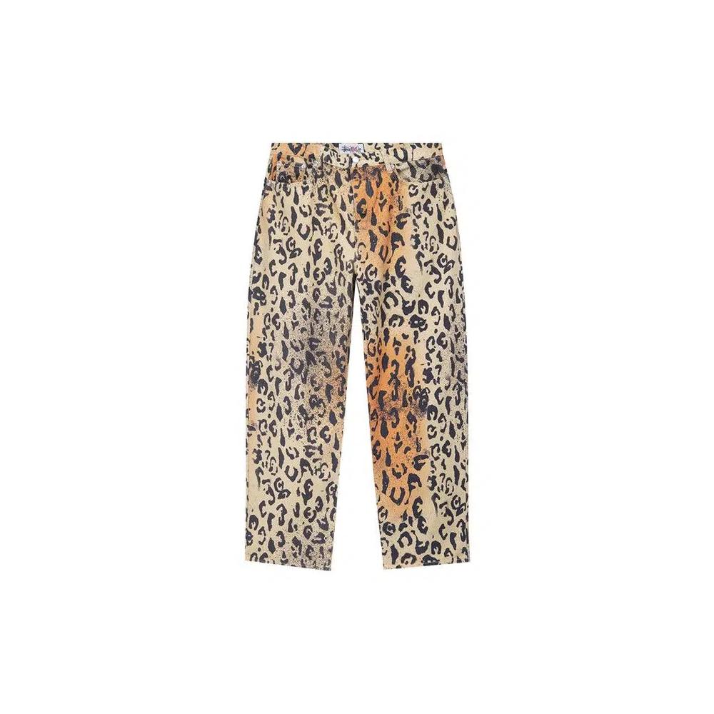 Джинсы Stussy Stencil Canvas Big Ol' Jeans 'Леопардовый' 1