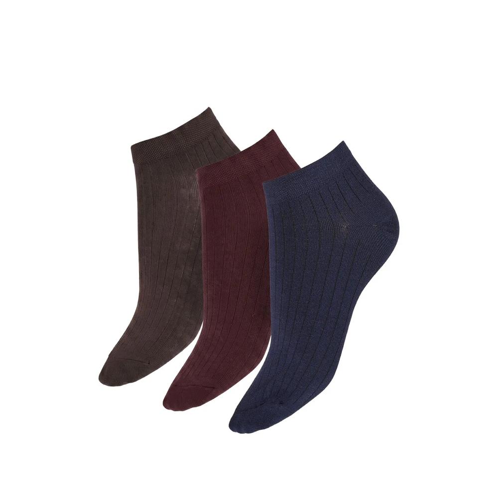 rib-knit ankle socks (set of three) 1