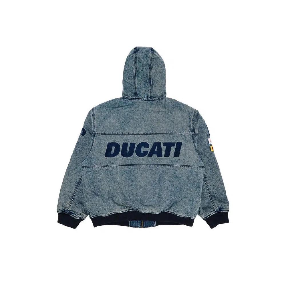 Джинсовые куртки Supreme x Ducati Hooded Racing Jacket 'Denim' 2