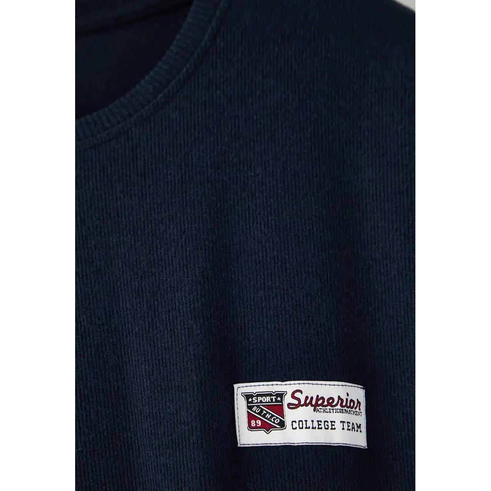 Темно-синий New Oversize/Wide Soft Textured College Unlined Plus Size Sweatshirt Tmnaw26Ao00007 3