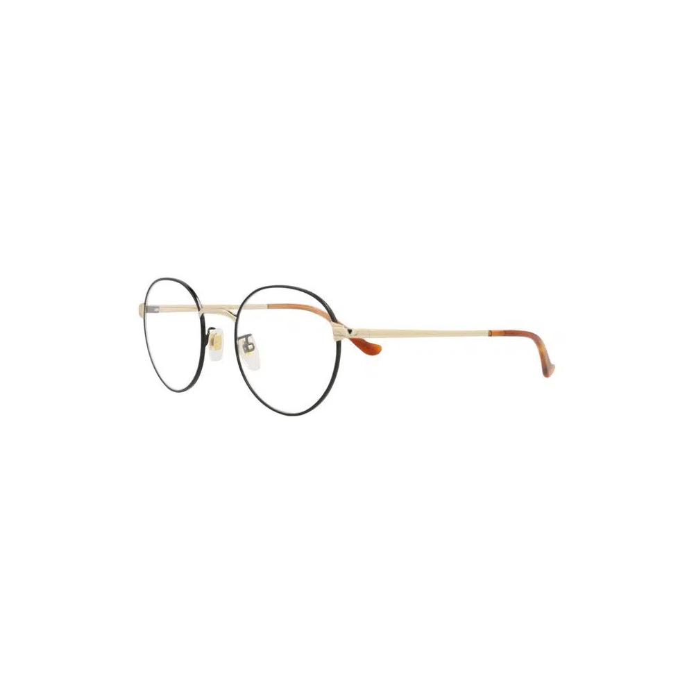 Очки Gucci Round-Frame Metal Optical Frames 'Black/Gold/Transparent' 3