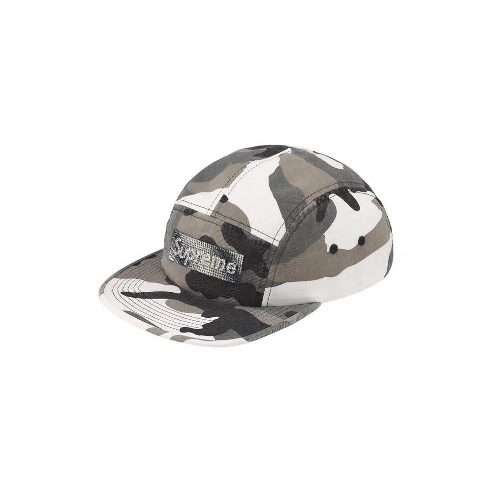 Кепки Supreme Rhinestone Label Camp Cap 'Snow Camo' 2