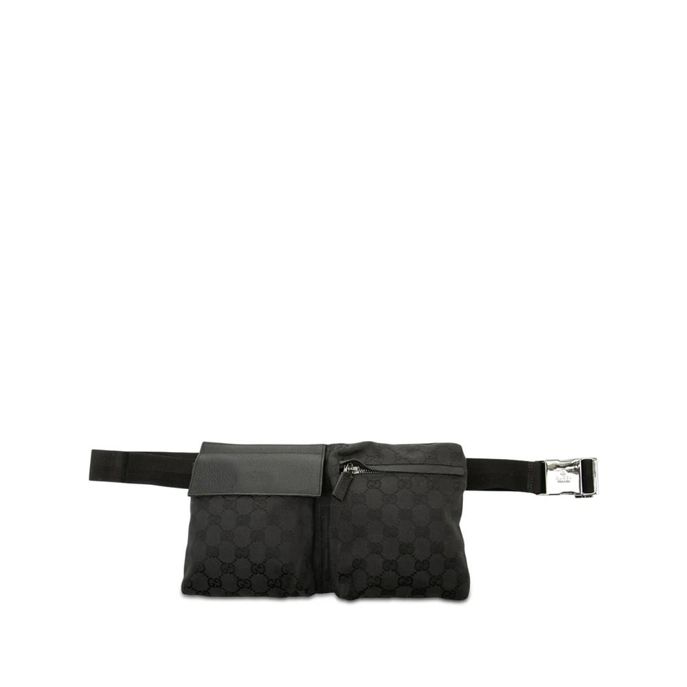 Поясная сумка Double Pocket из канваса с узором GG (2000-2015 годы) 1
