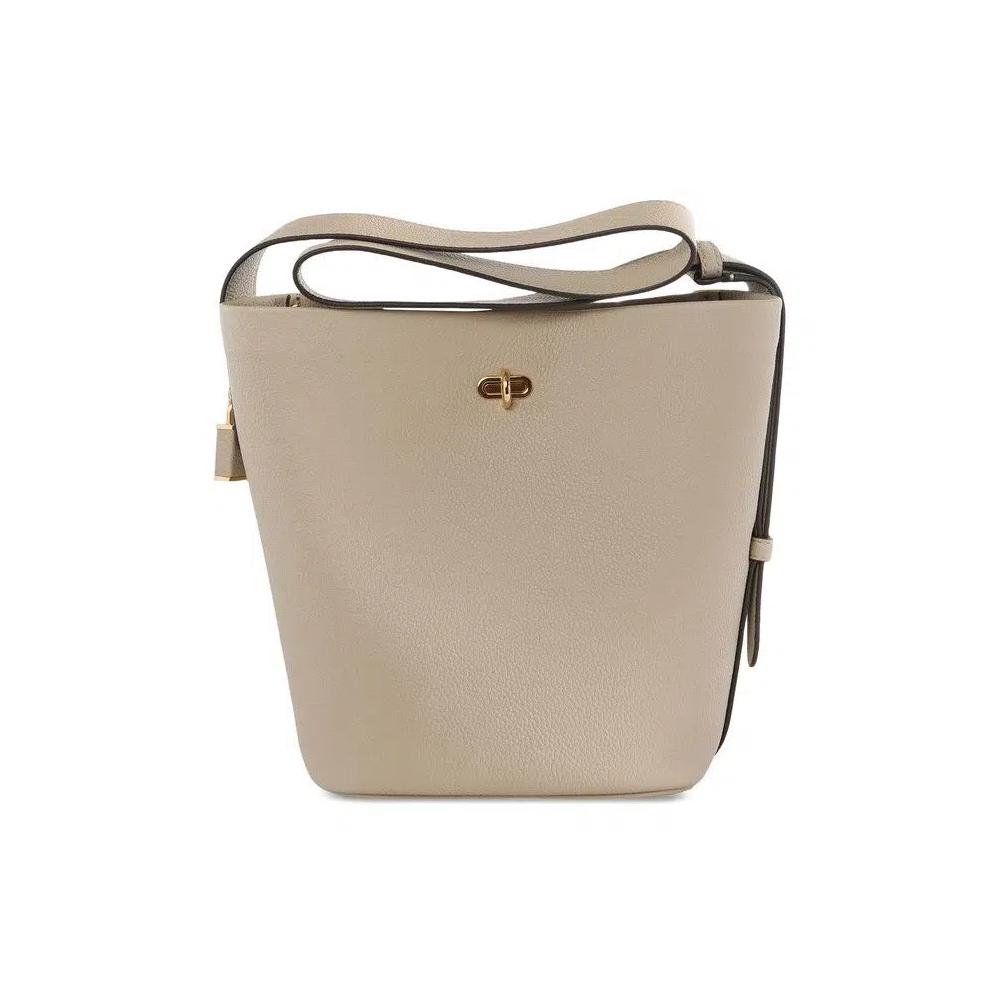 Сумки-ведра Tory Burch Lock Slim Medium Bucket Bag 'Light Stone' 1