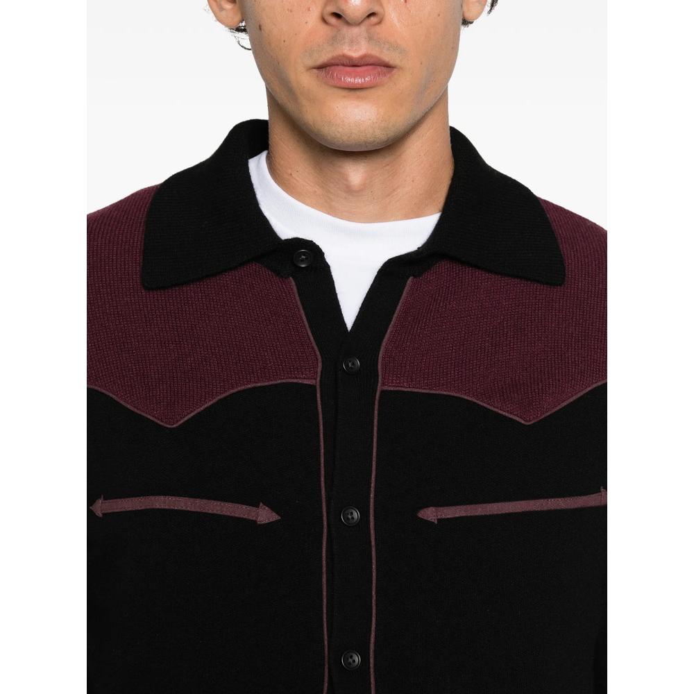 western-style panelled cardigan 5