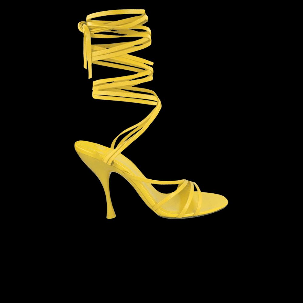 Кроссовки Ferragamo Wmns Victoria X5 Wrap Tie Sandal 'Dark Yellow' 1