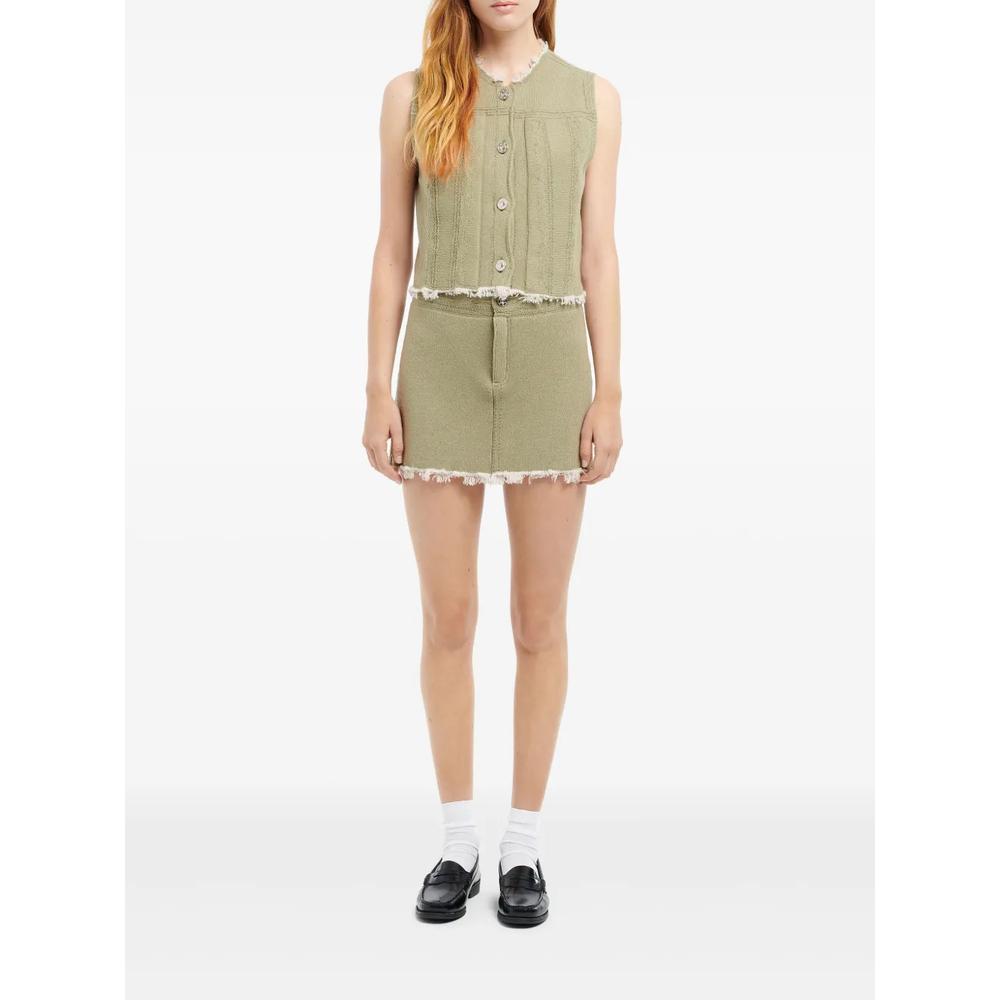 Юбка мини с бахромой 2