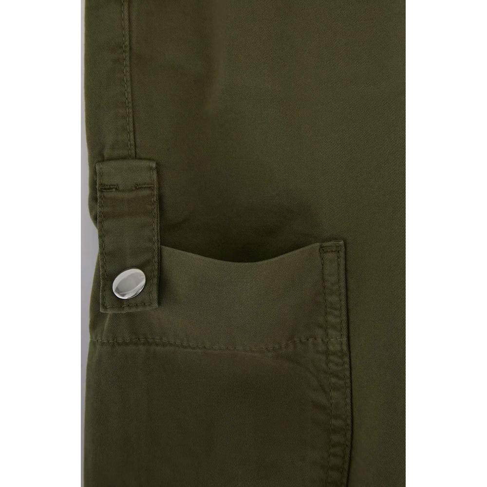 Хаки 100% хлопок джинсовые бермуды с деталью кармана Twoss26Sr00126 8