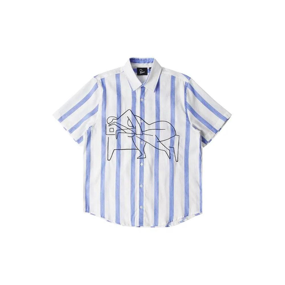 Рубашки на пуговицах Parra Sleep Now Short-Sleeve Shirt 'Blue' 1
