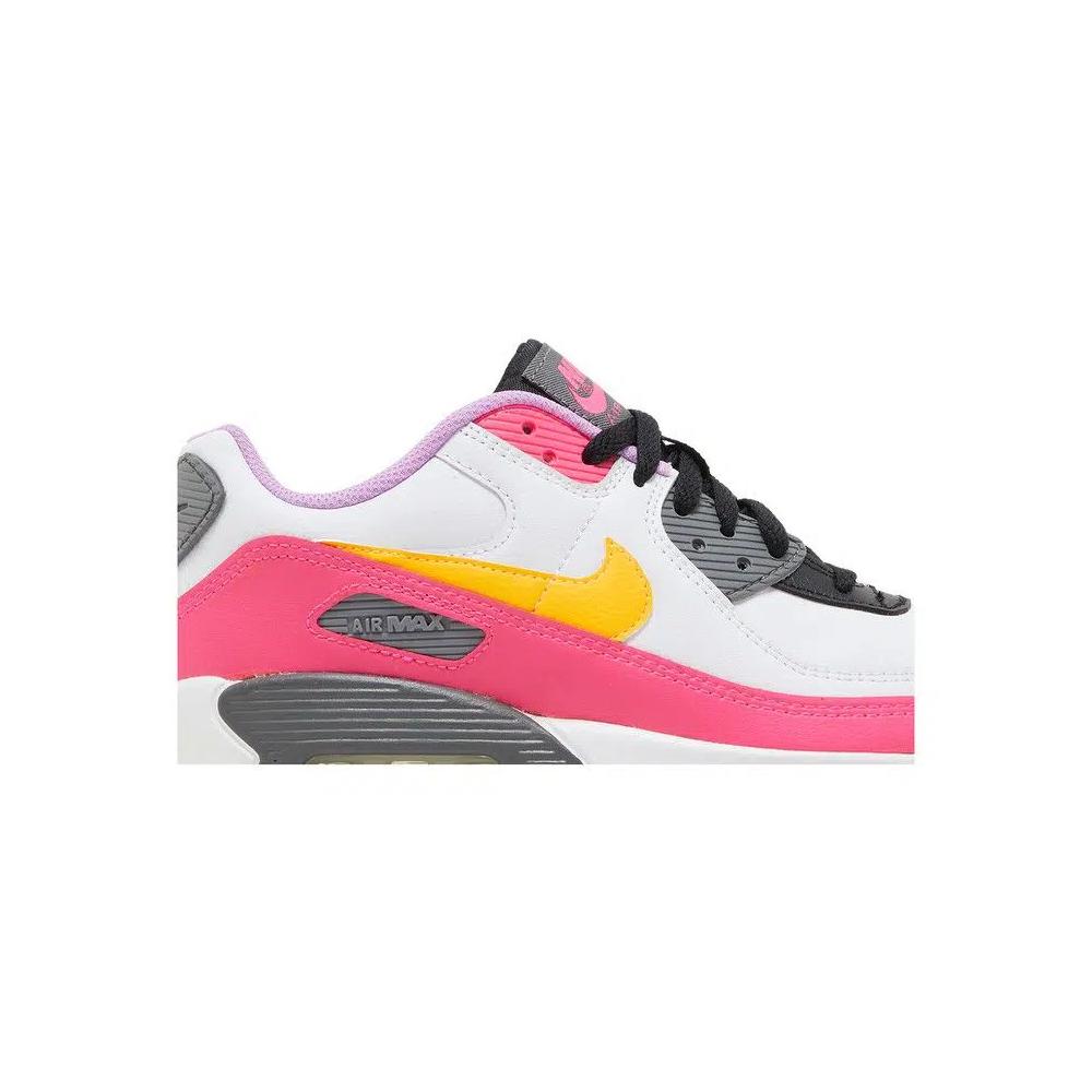 Кроссовки Nike Air Max 90 GS 'White Hyper Pink Orange' 2