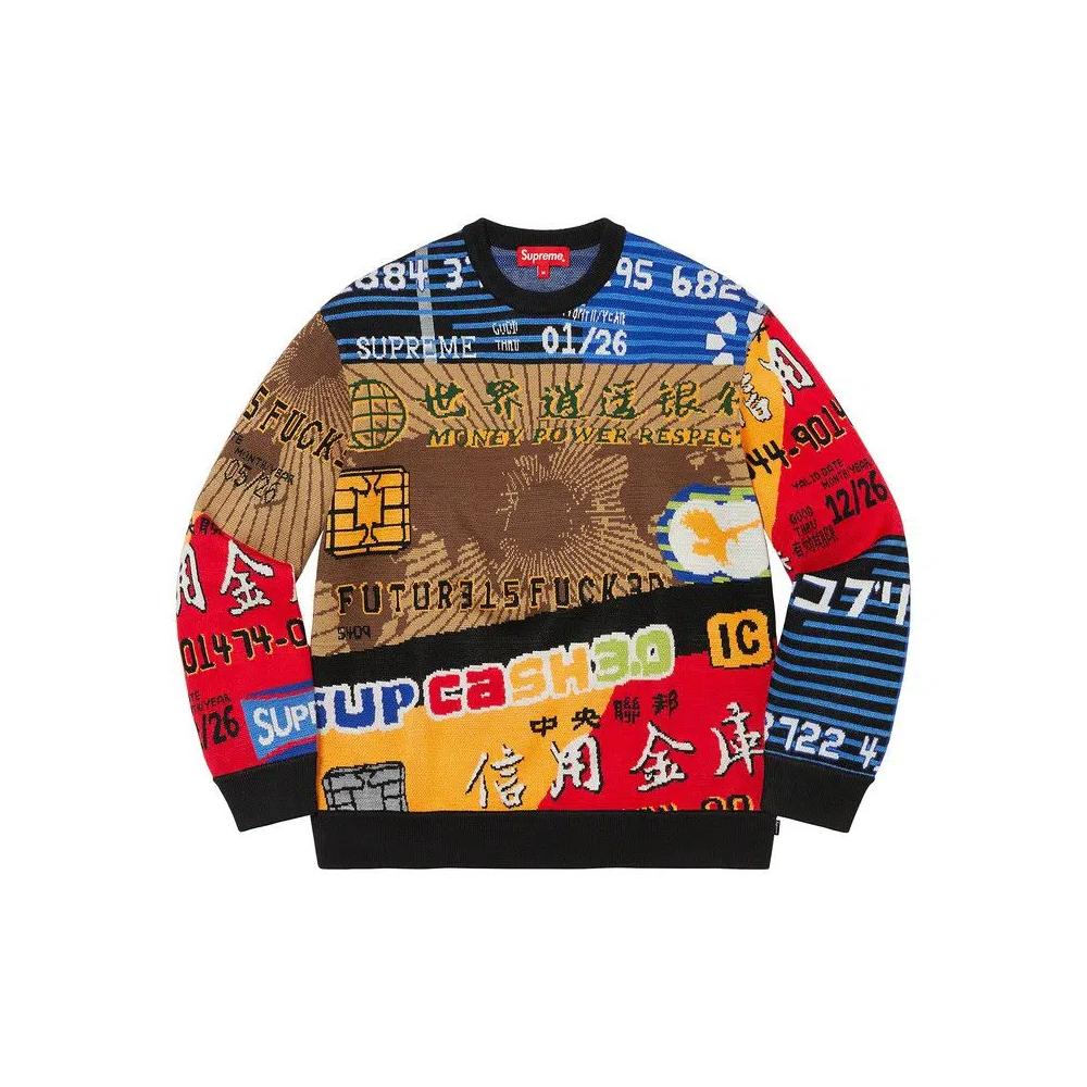 Свитеры Supreme Credit Cards Sweater «Black» 1