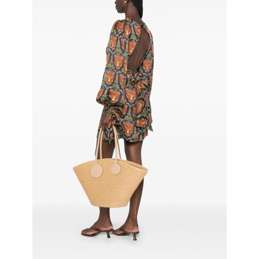 Boho animal-pattern mini dress 2