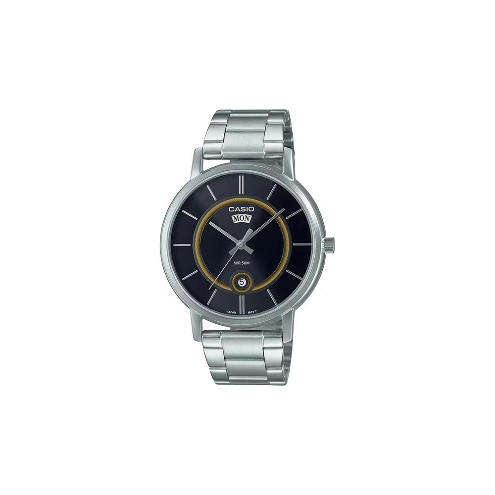 Мужские аналоговые часы MTP-B120D-1AV с серебристым стальным браслетом 1