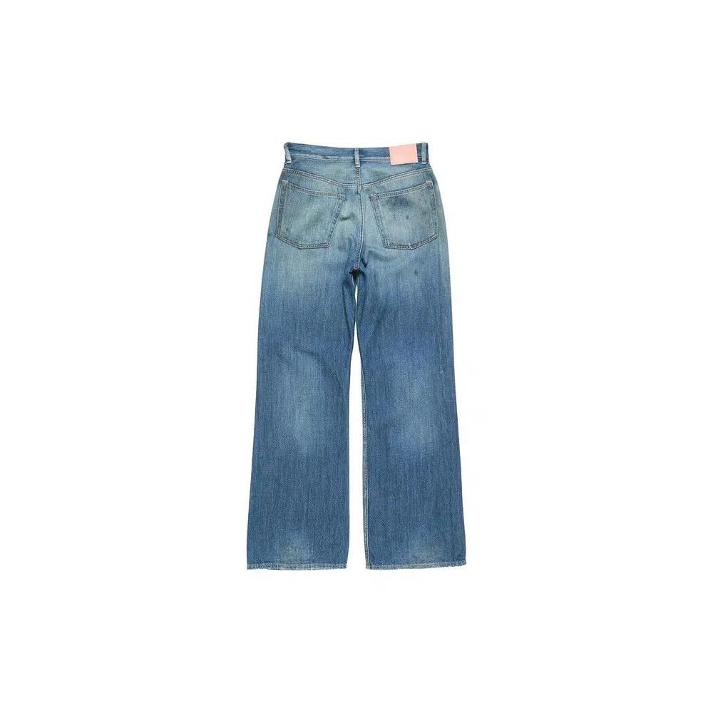 Acne Studios 2021F Джинсы 5 Pocket Loose Fit 'Mid Blue' 2