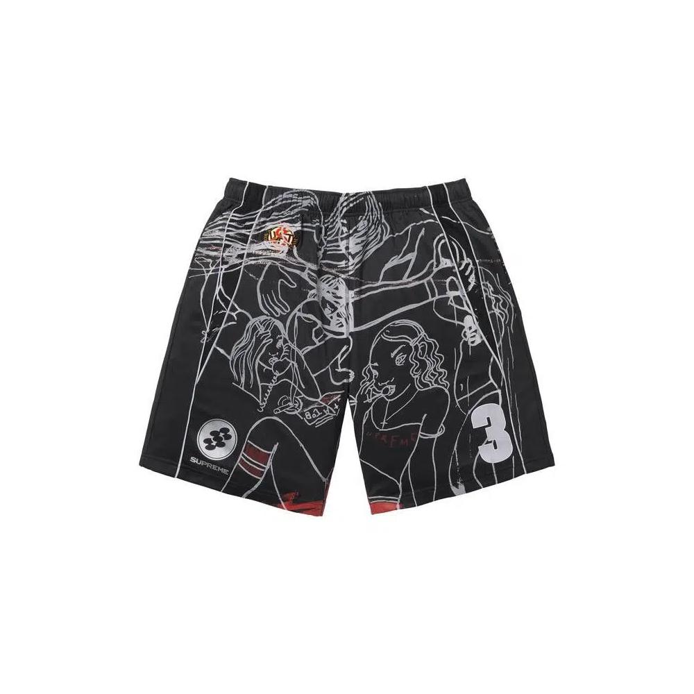 Шорты Supreme x Rita Ackermann Short 'Black' 1