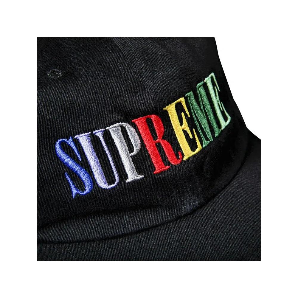 Кепки-снэпбэки Supreme Multi Color Logo 6-Panel 'Black' 3
