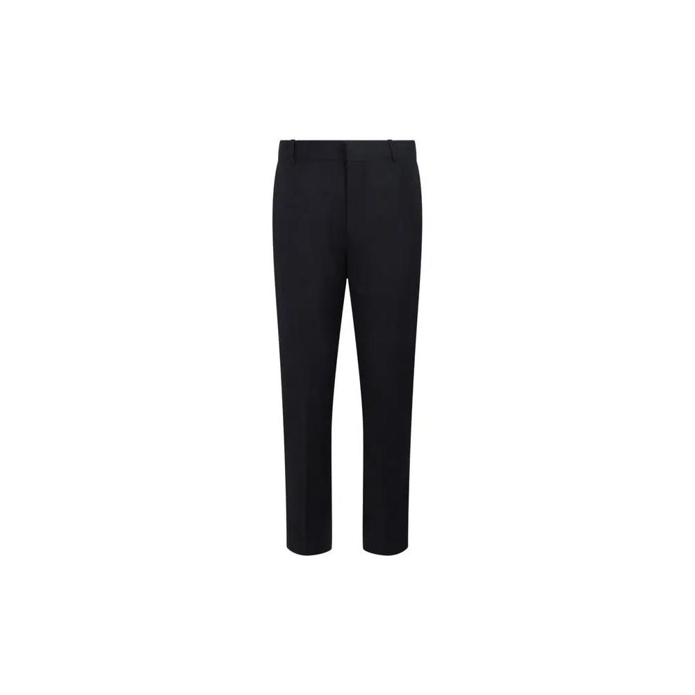 Брюки-сигареты Alexander McQueen Slim Fit 'Navy' 1