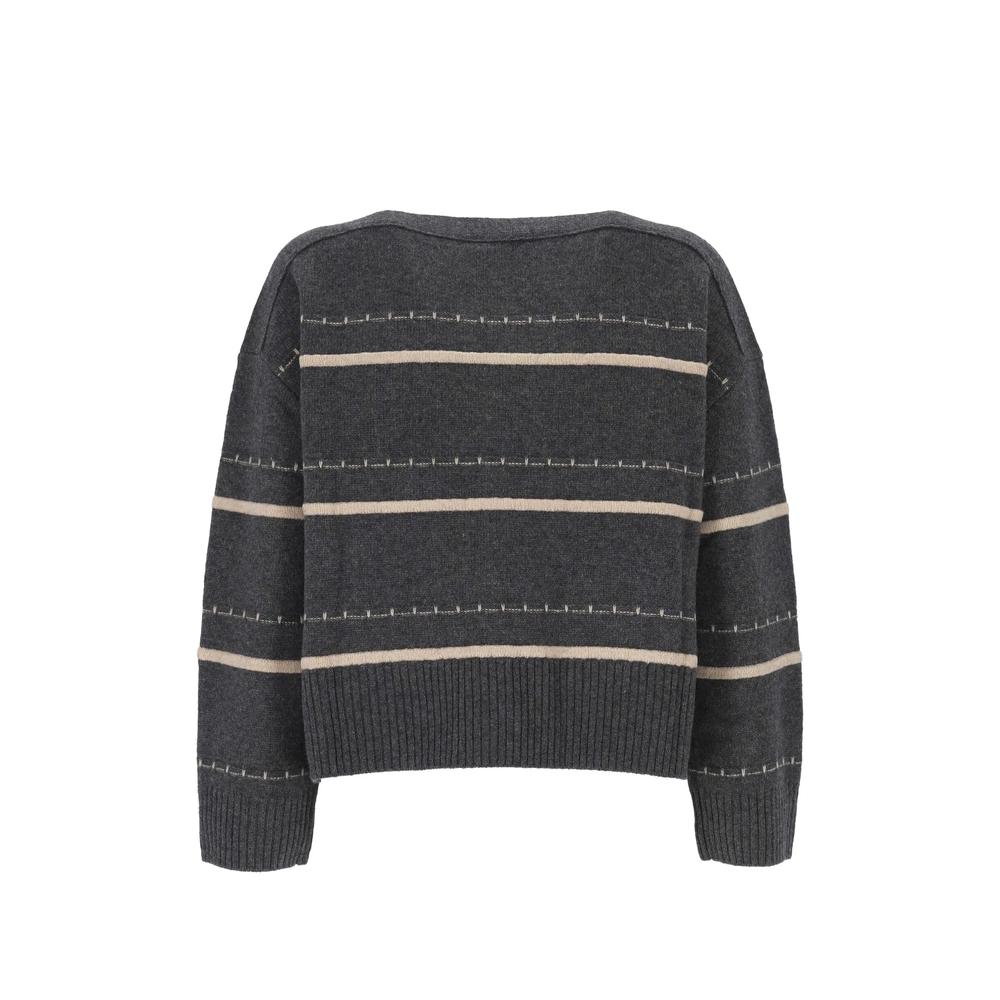 striped boat-neck sweater 2