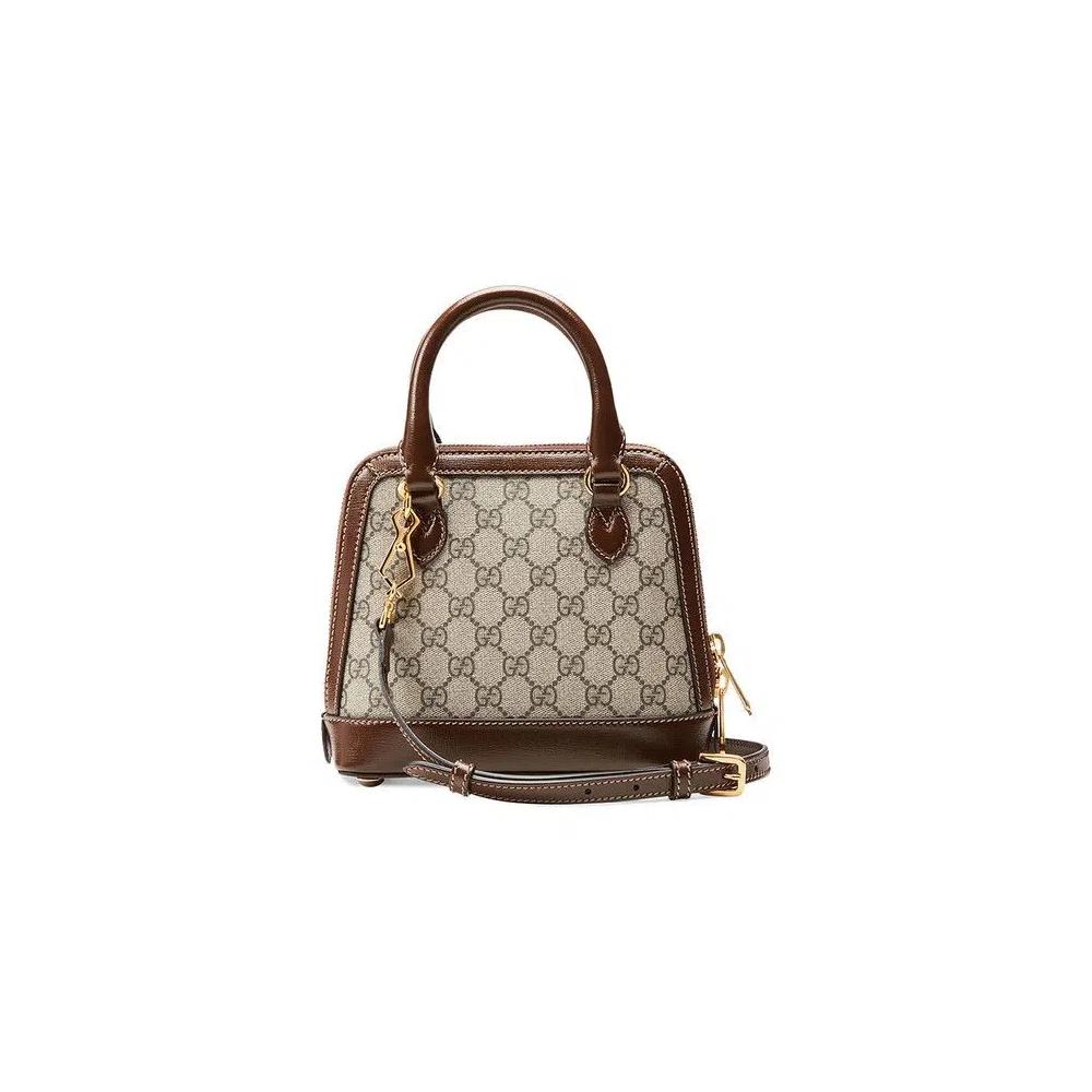 Сумки через плечо Gucci Horsebit 1955 Mini Top Handle Bag 'Beige/Ebony' 2